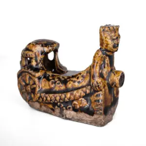 Antique Chinese Amber Glazed Water Dropper. Scholar's Object. Song or Yuan Dynasty