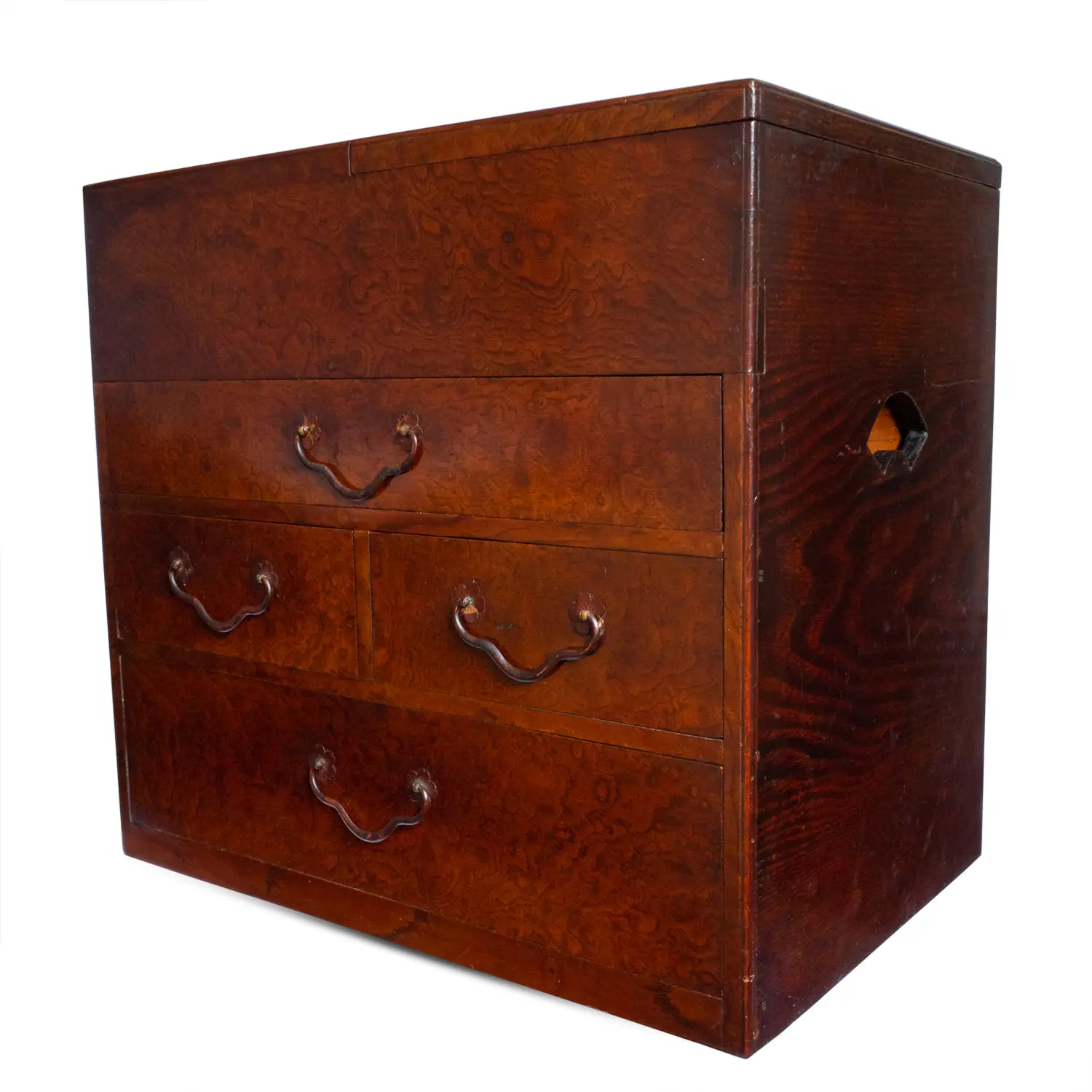 Large Antique Japanese Kyodai Kesho Bako Table Cabinet. Meiji period
