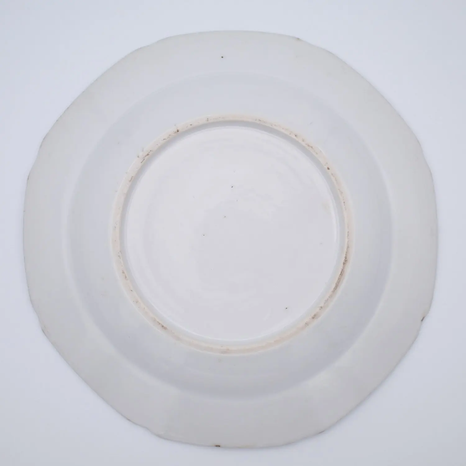 Antique Chinese Octagonal Blue and White Export Porcelain Dish. Qianlong Period