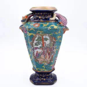 Rare Antique Mason's Ironstone Chinoiserie Vase. C. J. Mason and Co., 1830-45