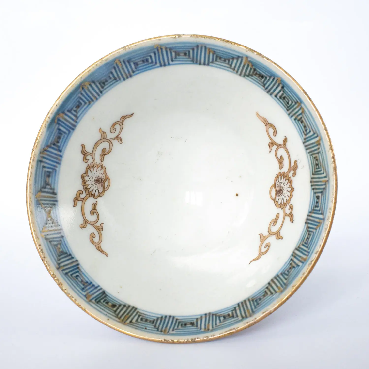 Antique Japanese Ormolu Mounted Imari Porcelain Bowl, 19th Century
