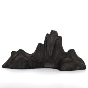 Antique Chinese Mountain Form Lingbi Viewing Stone or Brush Rest