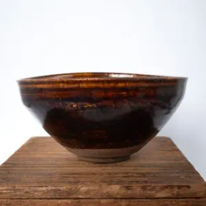 Fine Antique Japanese Ko-Seto Pottery Tenmoku Chawan Tea Bowl