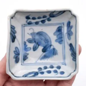 Antique Chinese Ko-Sometsuke Blue and White Porcelain Carp Dish. Late Ming, 17th century