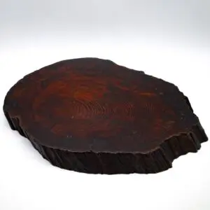 Large Japanese Live Edge Jiita Shikiita Display Slab Stand For Bonsai Ikebana 31x25 cm