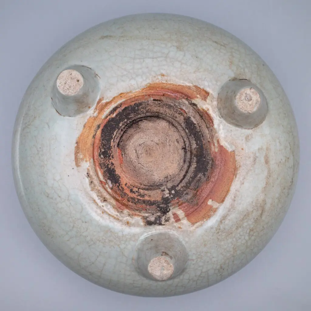 Longquan celadon glazed tripod censer, c. 15th-16th century, Ming Dynasty