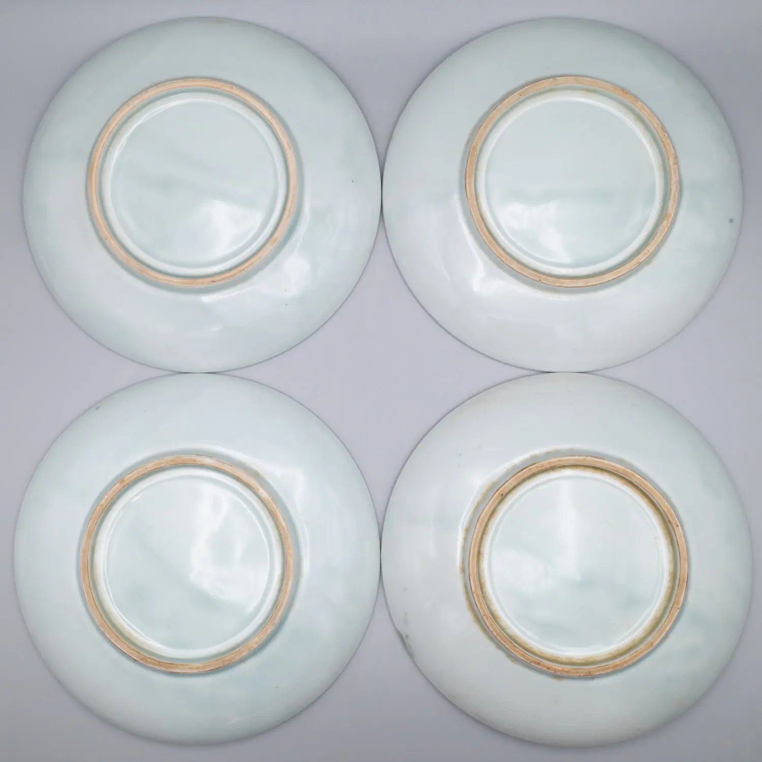 Vintage Japanese Relief Decorated Blue and White Porcelain Dishes. Showa Era
