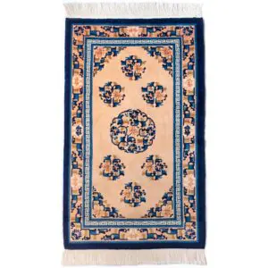 Fine Vintage Chinese Handmade Peking Wool Art Deco Rug 174x93 cm