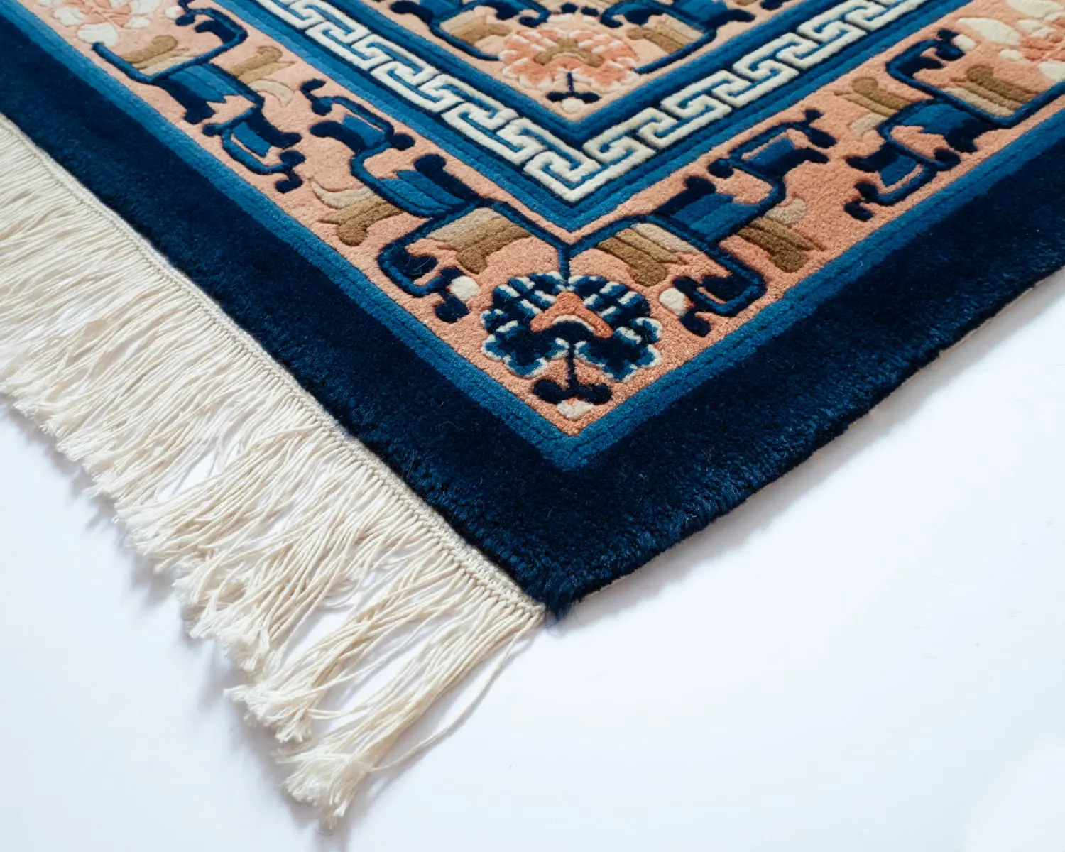 Fine Vintage Chinese Handmade Peking Wool Art Deco Rug 174x93 cm