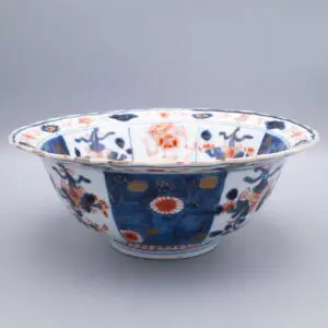 Rare Chinese Antique Kangxi Period Imari Porcelain Klapmuts Bowl 17-18th Century
