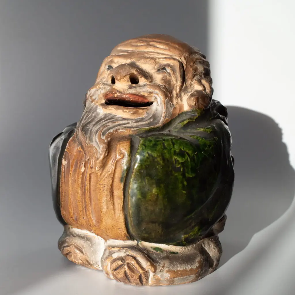 Antique Japanese Gion Kyoto Ware Koro Toyoda Incense Burner Early 20th C 京祇園 豊田製