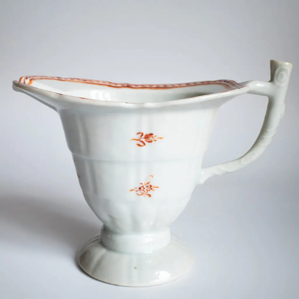 Chinese Antique Export Porcelain Helmet Shaped Jug Ewer 18th-19th C Qing Dynasty