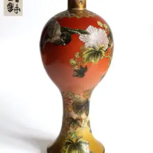 Fine Antique Japanese Meiji Period Satsuma Pottery Vase by Taizan Yohei IX