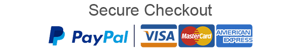 Secure Checkout. SSL Encrypted. Paypal, Visa, Master Card, American Express