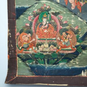 Antique Tibetan Thangka of Padmasambhava or Guru Rinpoche Refuge Tree ...