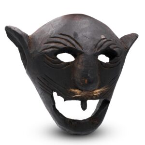 Antique Gurung or Magar Ritual Mask from the Middle Hills of Nepal. Ceremonial or Protective Mask