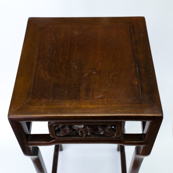Chinese Carved Hardwood Vase Stand or Display Stand. Early 20th century
