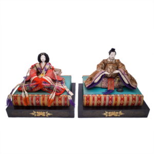 Antique Pair of Japanese Hina Ningyo Imperial Dolls for Hinamatsuri Festival. Taisho Period