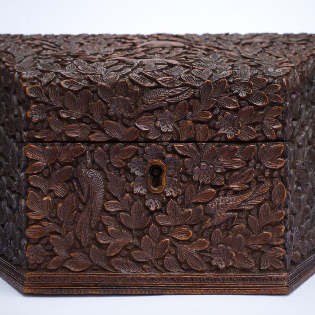 Fine Antique Anglo-Indian Sandalwood Stationery Box. 19th century ...