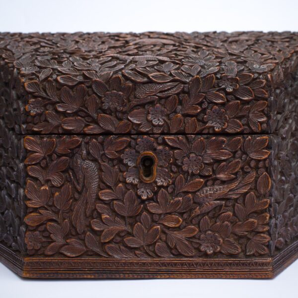 Fine Antique Anglo-Indian Sandalwood Stationery Box. 19th century