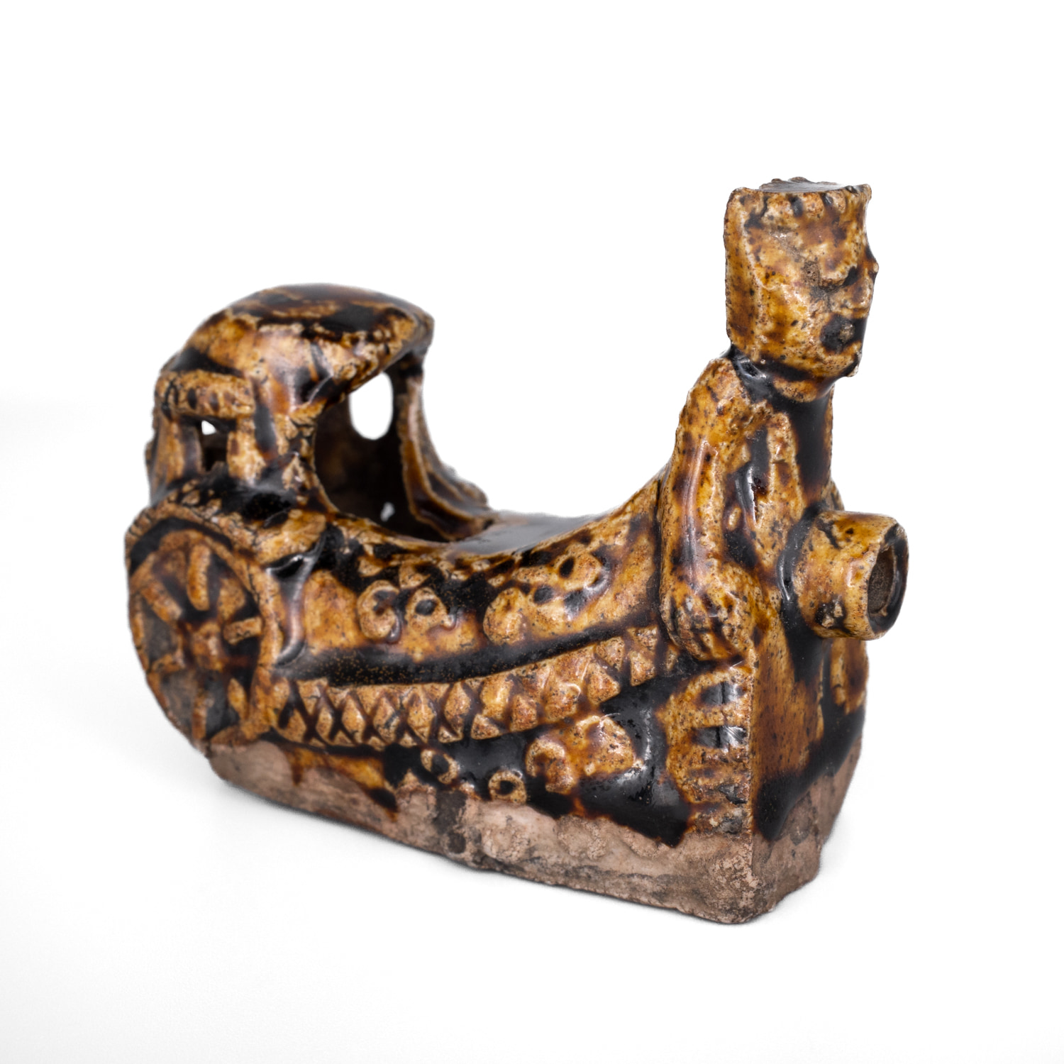 Antique Chinese Amber Glazed Water Dropper. Scholar's Object. Song or Yuan Dynasty