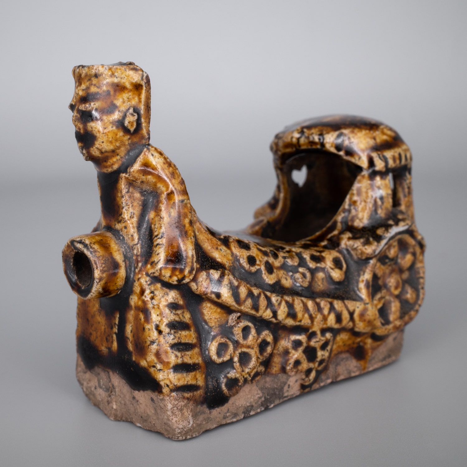 Antique Chinese Amber Glazed Water Dropper. Scholar's Object. Song or Yuan Dynasty