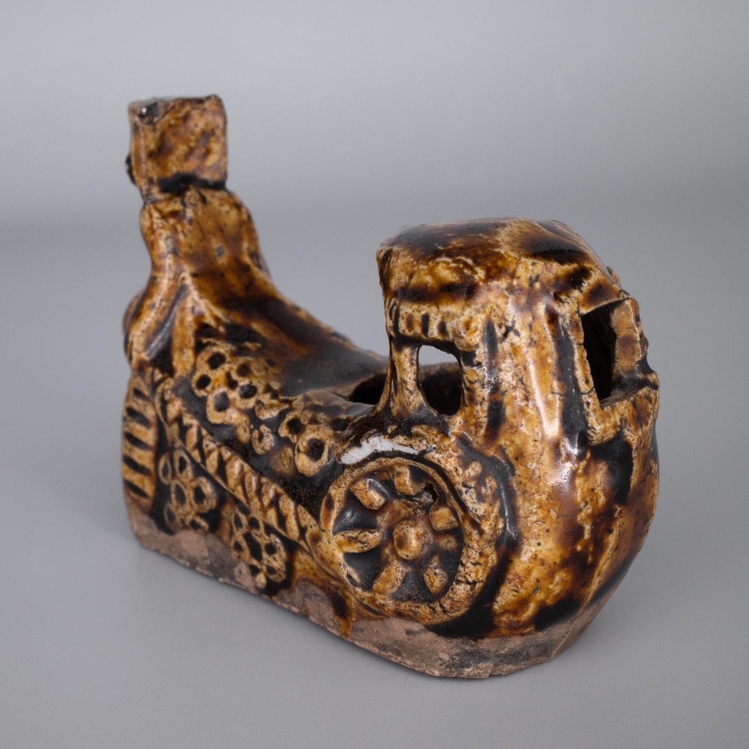 Antique Chinese Amber Glazed Water Dropper. Scholar's Object. Song or Yuan Dynasty