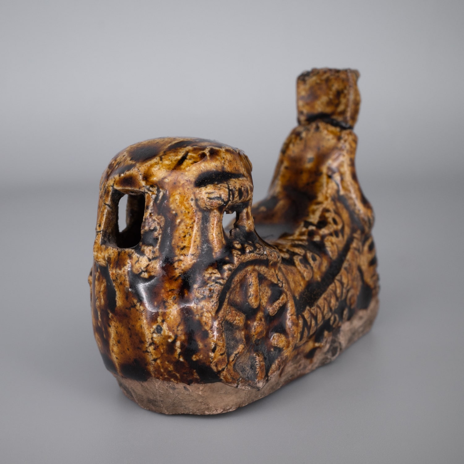 Antique Chinese Amber Glazed Water Dropper. Scholar's Object. Song or Yuan Dynasty