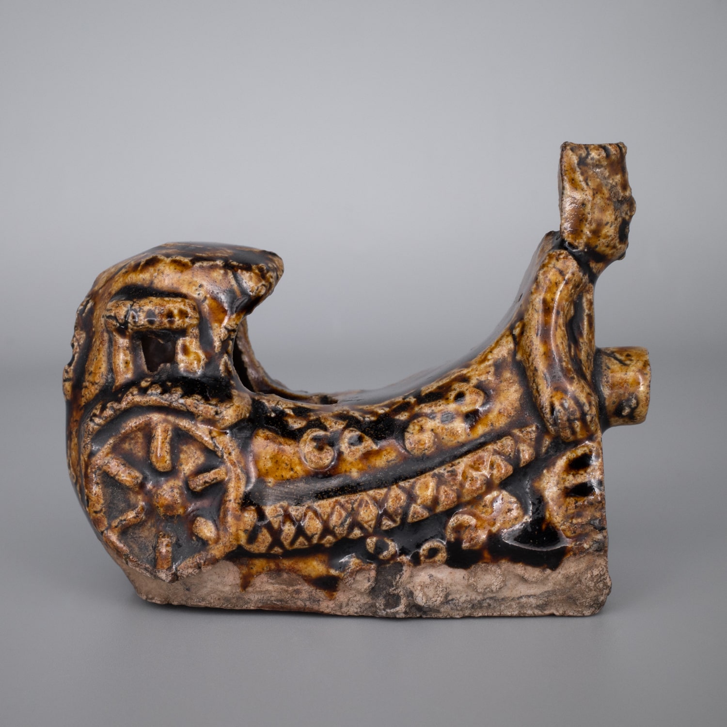 Antique Chinese Amber Glazed Water Dropper. Scholar's Object. Song or Yuan Dynasty