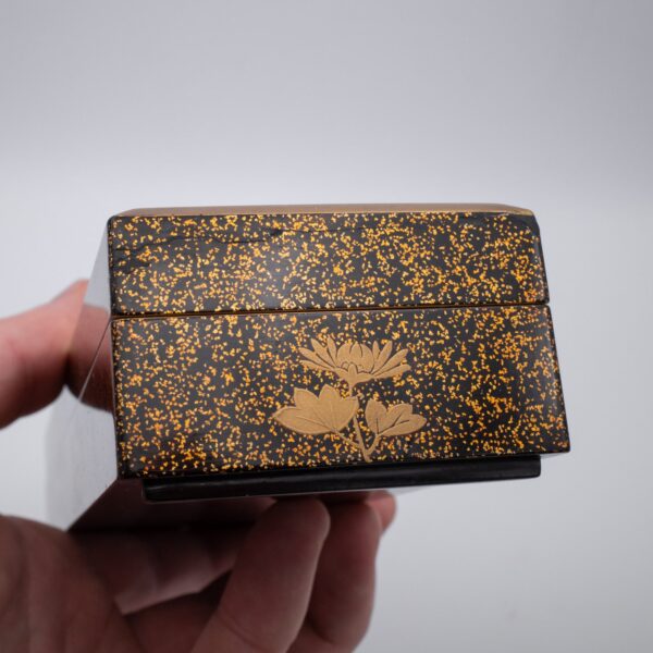 Fine Antique Japanese Nashiji Lacquer Box With Maki-e Decoration. Early 20th century