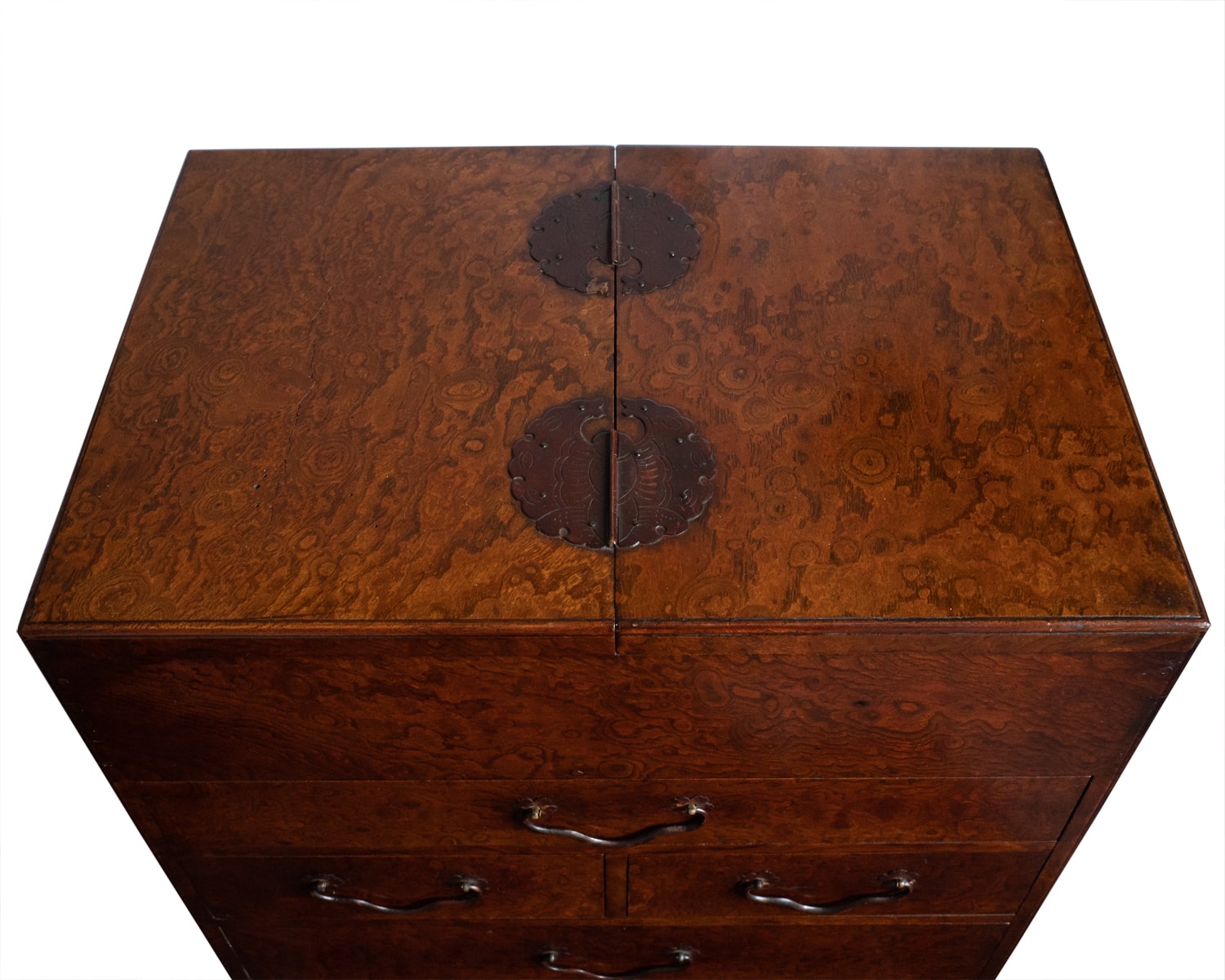 Large Antique Japanese Kyodai Kesho Bako Table Cabinet. Meiji period