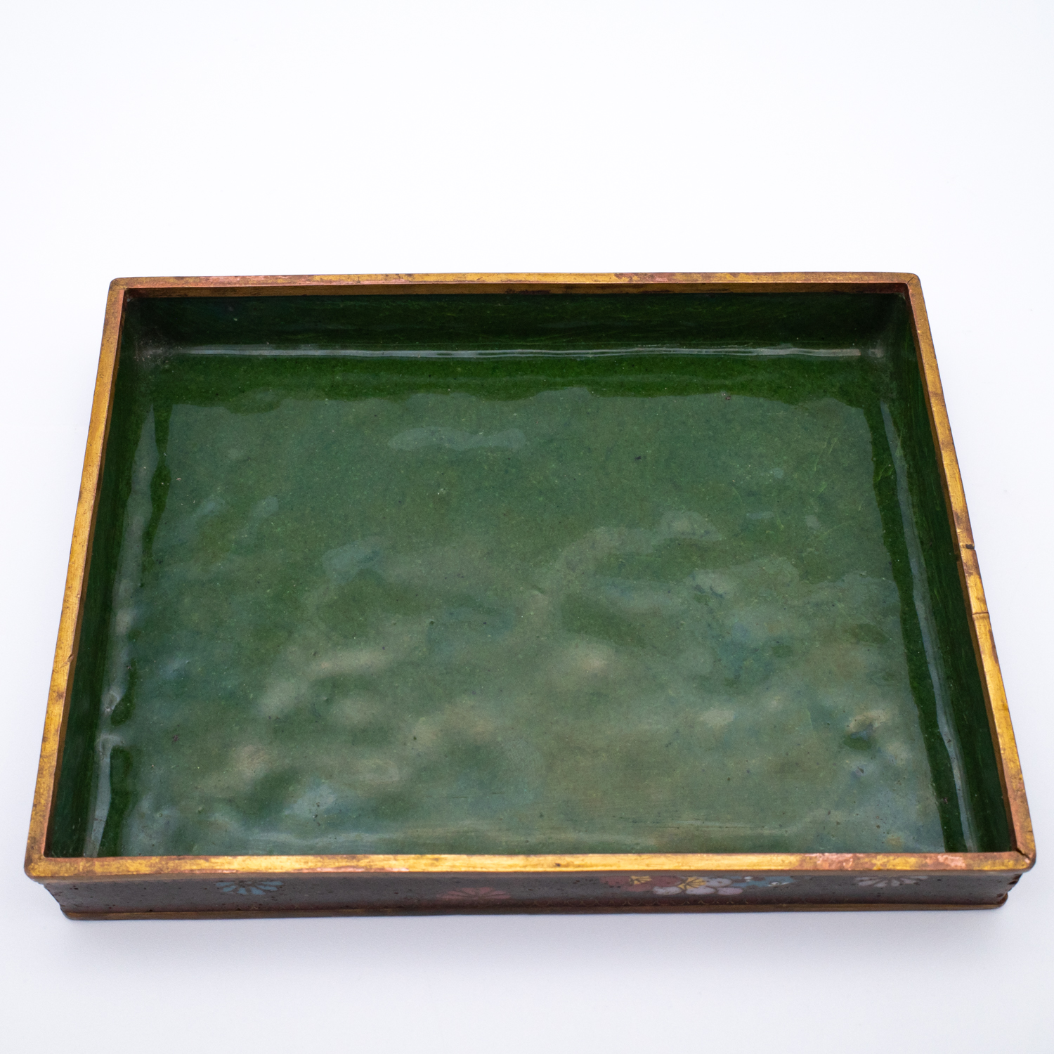Fine Antique Japanese Cloisonné Enamelled Rectangular Box and Cover. Meiji period