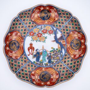 Antique Japanese Kenjo Imari Porcelain Plate With Chenghua Mark