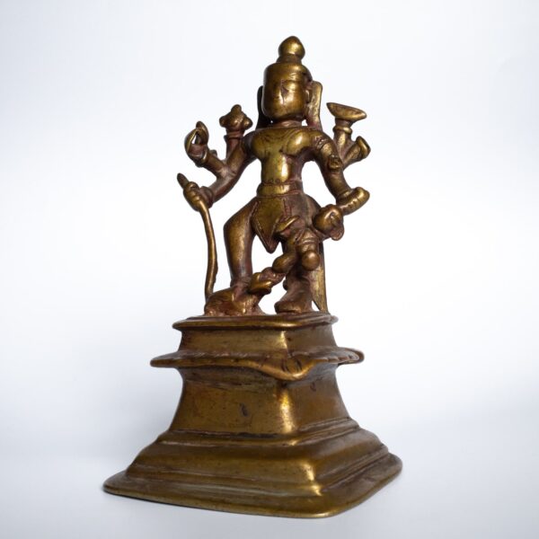 Antique Indian Figure of Hindu Deity Durga Mahishasura Mardini. 19th century