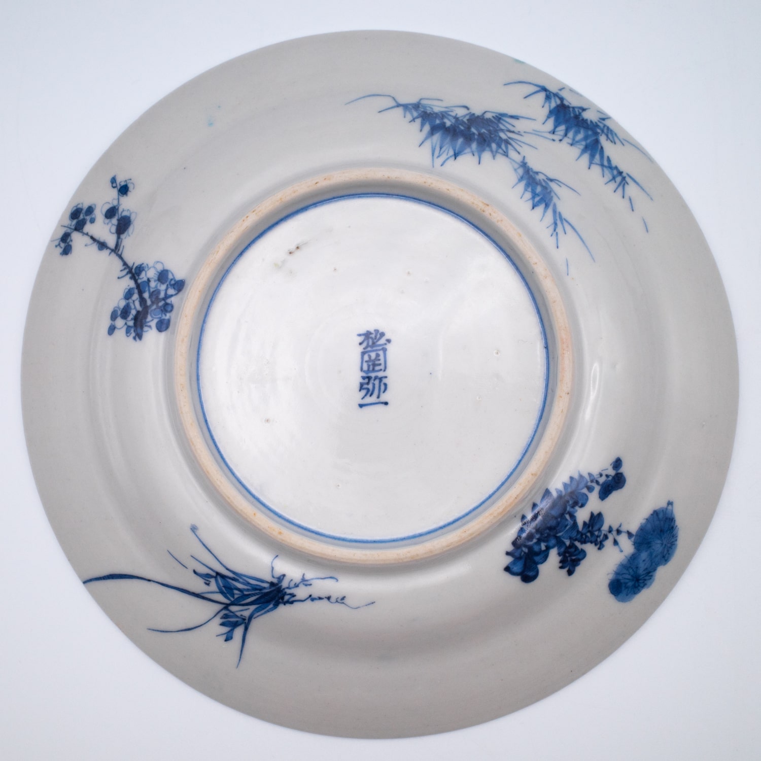 Antique Japanese Totai Shippo Cloisonne Enamelled Porcelain Dish. Meiji Period