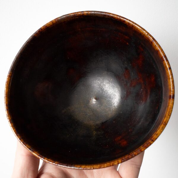 Fine Antique Japanese Ko-Seto Pottery Tenmoku Chawan Tea Bowl