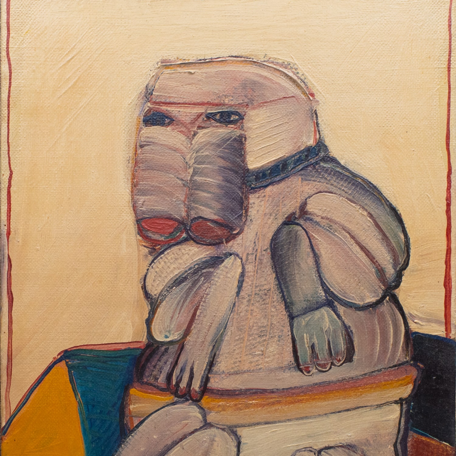 Abraham HADAD (French-Iraqi, b. 1937) - Untitled Oil on Canvas, 1972