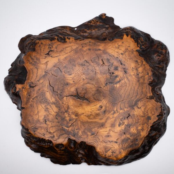 Fine Japanese Live Edge Burr Wood Jiita Shikiita Display Board 31x28 cm