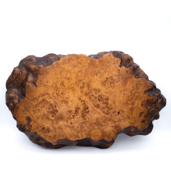 Large Japanese Live Edge Burr Wood Jiita Shikiita Display Board 37x23 cm