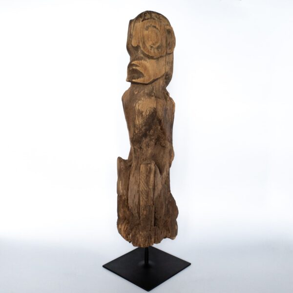 Antique Hampatong Dayak Statue Guardian Figure From Borneo Kalimantan 19th-20th C